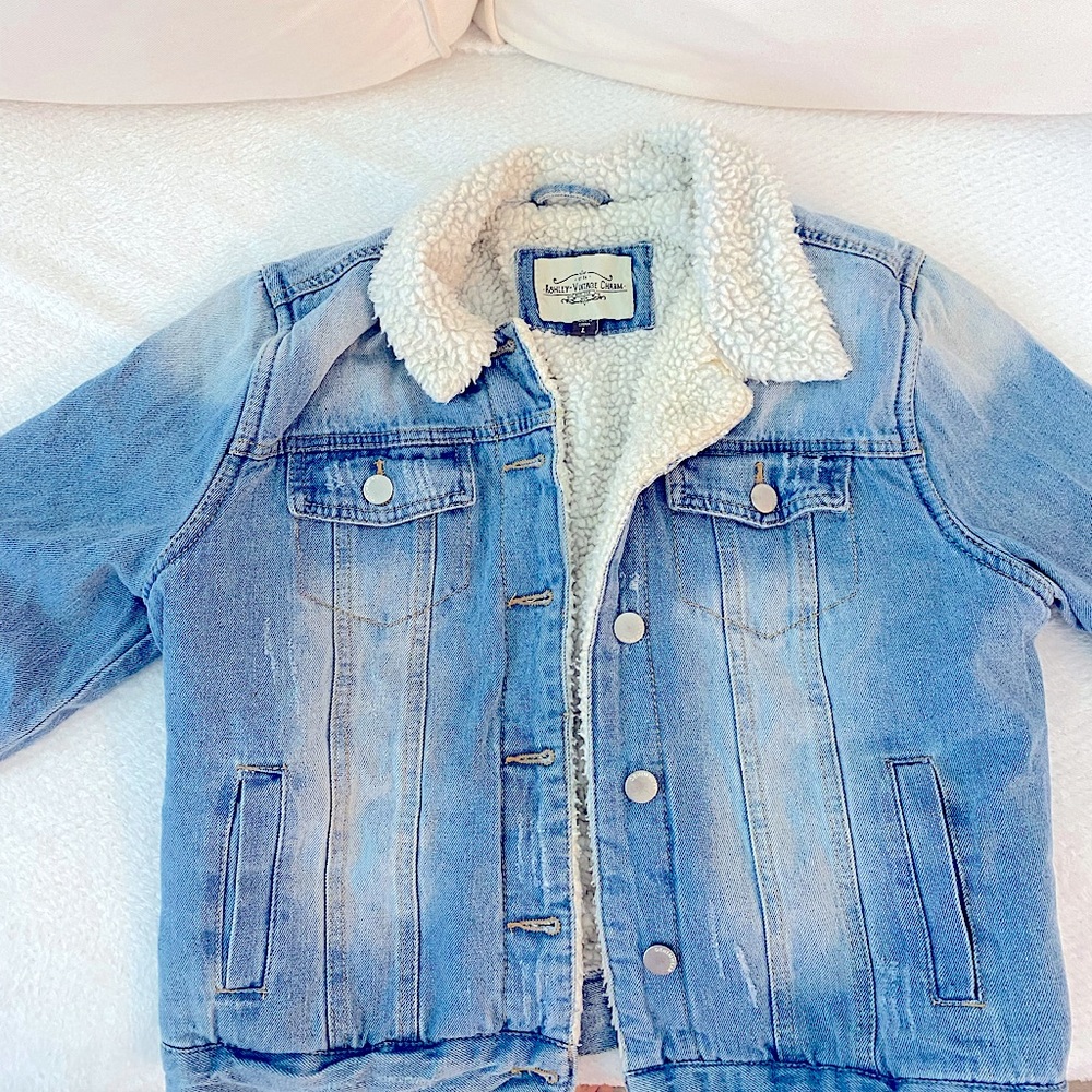 Sherpa jean jacket